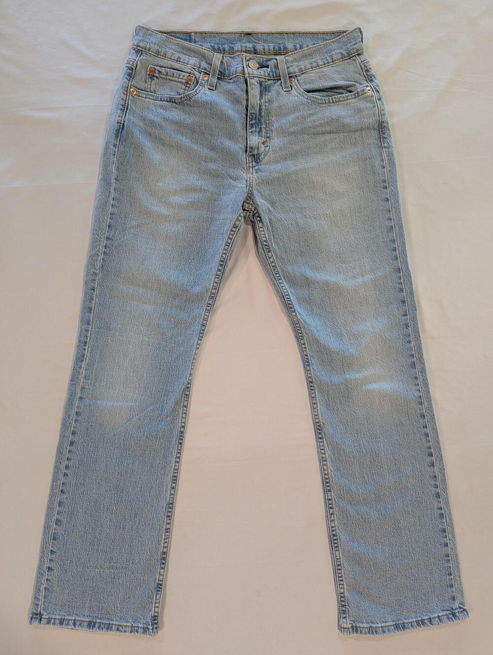 Levi's 527 Jeans Mens 30x30 Blue Light Wash Slim Bootcut Stretch Denim Casual